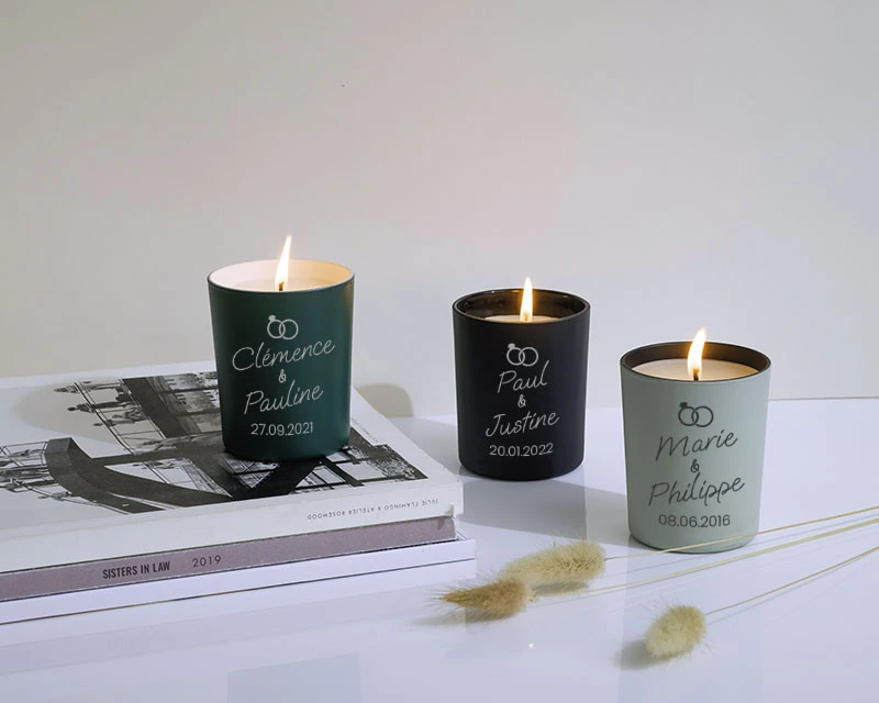Bougie Personnalisable Parfumée - Mariage 3 Bougie Personnalisable Parfumée - Mariage – Image 3