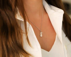 Collier Personnalisé Avec Pendentif Petite Fille Ou Petit Garçon - Argent