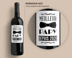 Bouteilles De Vin De Bordeaux - Meilleur Grand-Père