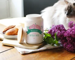 Pot à Biscuits Personnalisé - Maman Fleurie