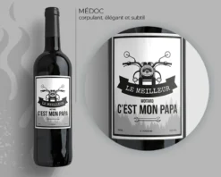 Bouteilles De Vin De Bordeaux Personnalisables - Motard -Cadeaux Boutique 8f787c6edc397fb7cab6d6d20f6171298aa3df21281debfaa9d2a7a12c2a31953