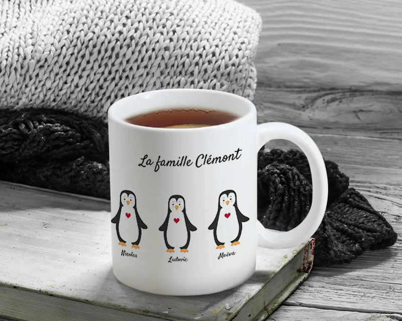 Mug Personnalisé - Famille Pingouins 3 Mug Personnalisé - Famille Pingouins – Image 3