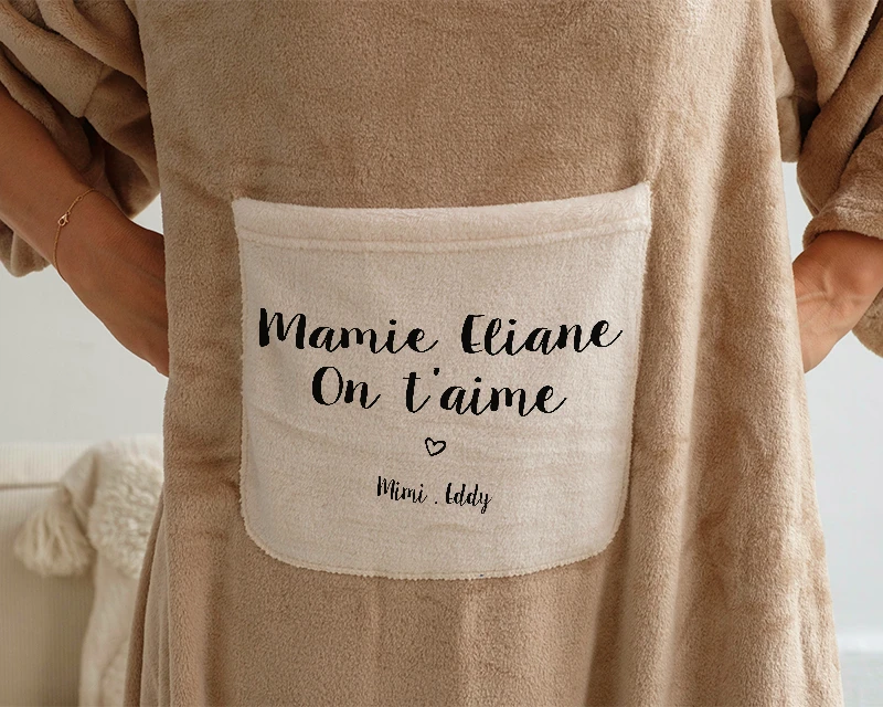 Couverture à Manches Personnalisable - Grand Mère 3 Couverture à Manches Personnalisable - Grand Mère – Image 3