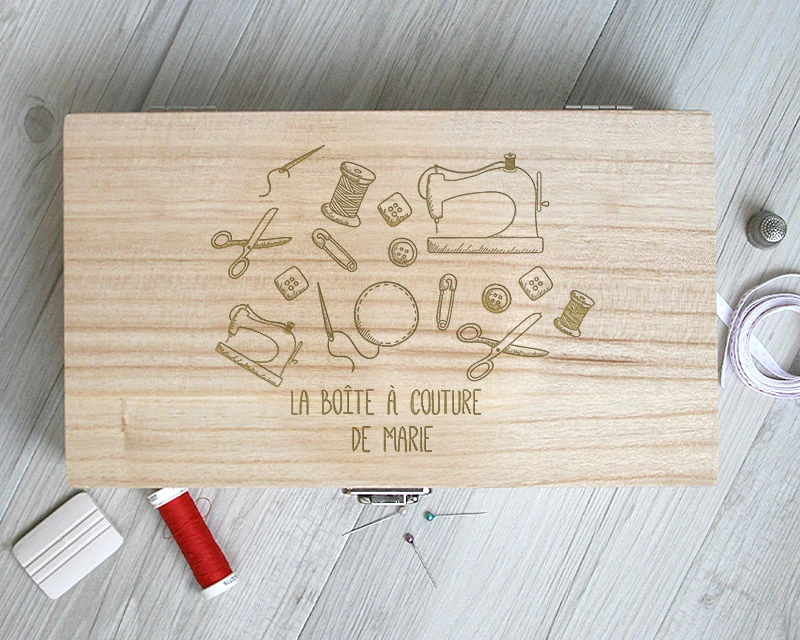 Boîte à Couture Personnalisée 1 Boîte à Couture Personnalisée