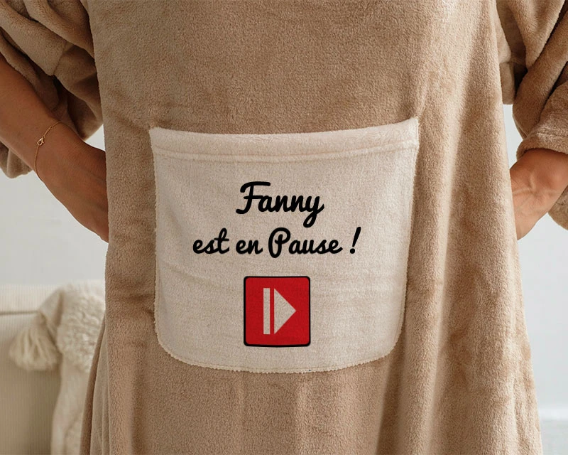 Couverture à Manches Personnalisée En Pause 2 Couverture à Manches Personnalisée En Pause – Image 2