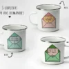 Tasse En émail Personnalisée - Veux-tu être (...) ?