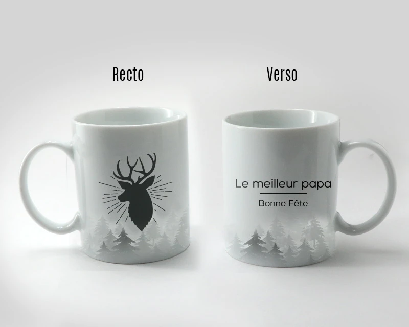 Mug Personnalisé - Cerf 1 Mug Personnalisé - Cerf