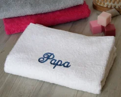 Serviettes De Bain Brodées