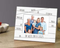 Cadre Blanc - Famille Prénoms