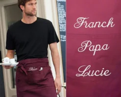 Tablier Bistrot Brodé