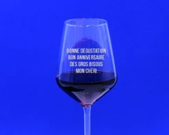 Verre à Vin Personnalisé - Message -Cadeaux Boutique b3c7770518007514d131894207b7befdd3404e5a5497365107680ab130c0808