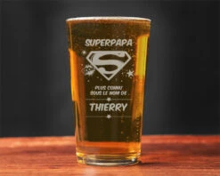 Verre à Bière Personnalisé - Super Papa