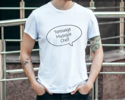 T-shirt Blanc Homme Personnalisable - Bulle Dialogue -Cadeaux Boutique b48ebb154a782fc5a9f700170eaa42f82af4a3780f0c0f0540fd0ef68d783602