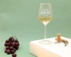 Verre à Vin Personnalisé - « Le Verre De... » Homme