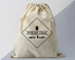 Petit Pochon Personnalisable - Rangement Câbles Et Chargeurs