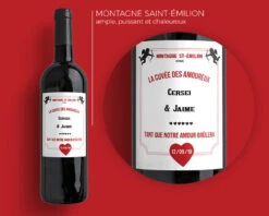 Bouteilles De Vin De Bordeaux Cupidon