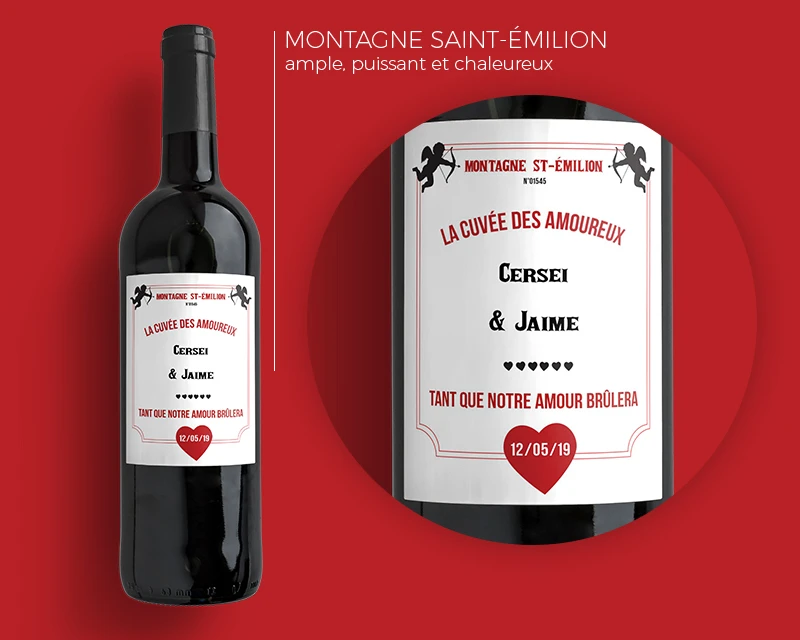 Bouteilles De Vin De Bordeaux Cupidon 1 Bouteilles De Vin De Bordeaux Cupidon