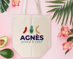 Sac Cabas En Toile Personnalisable - Courses Du Soleil - 100% Coton