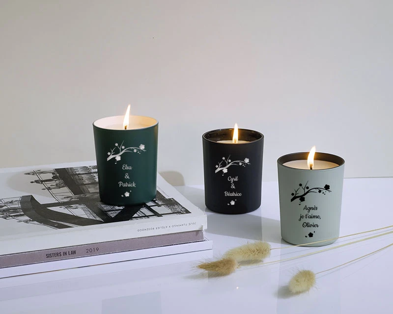 Bougie Personnalisable Parfumée - Un Air De Printemps 1 Bougie Personnalisable Parfumée - Un Air De Printemps