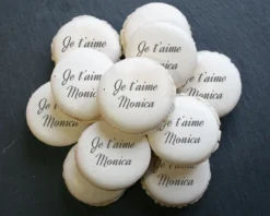 Macarons Personnalisés Message