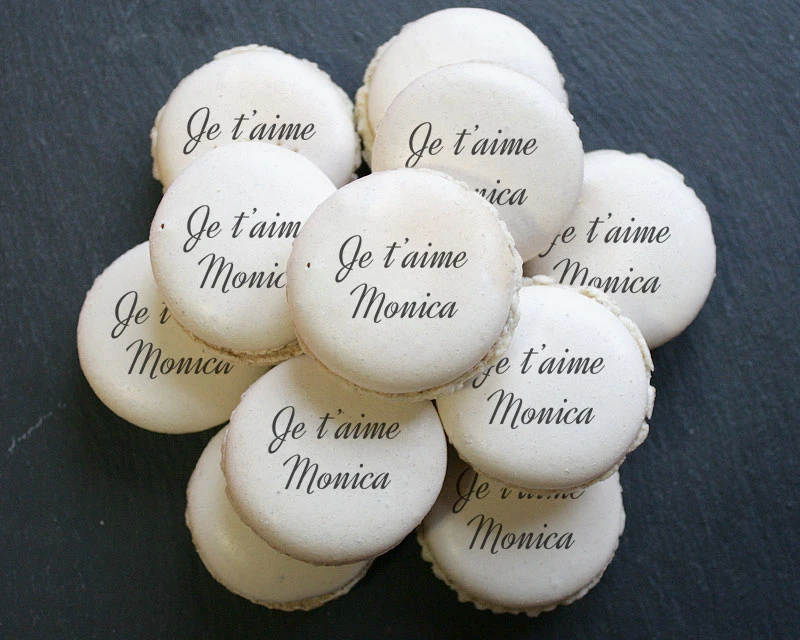 Macarons Personnalisés Message 1 Macarons Personnalisés Message