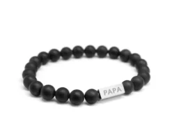 Bracelet Pour Homme Personnalisable - Perles Agates Noires Mates 5 Bracelet Pour Homme Personnalisable - Perles Agates Noires Mates -Cadeaux Boutique c7b6a529fb5f39169a42612e5cd636f1ea632bc122d273f5d32f2a84541930392