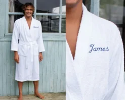 Peignoir Brodé Homme -Cadeaux Boutique c8162d7decbc66f22ba44f4d2b54ee03c1c43206c92e33f4f06c43de16ac31013