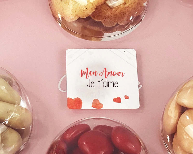Palette Coeur Biscuits Personnalisable 2 Palette Coeur Biscuits Personnalisable – Image 2