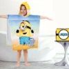 Trousse De Toilette Personnalisée Et Sa Cape De Bain Minions