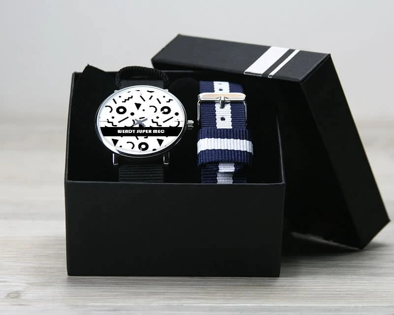 Montre Duo Noir Message 2 Montre Duo Noir Message – Image 2