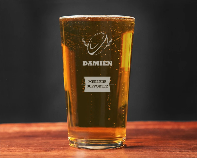 Verre à Bière Personnalisé - Rugby 2 Verre à Bière Personnalisé - Rugby – Image 2