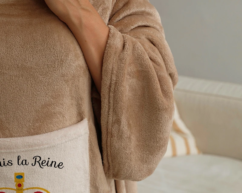 Couverture à Manches Personnalisable - Reine Et Roi 3 Couverture à Manches Personnalisable - Reine Et Roi – Image 3