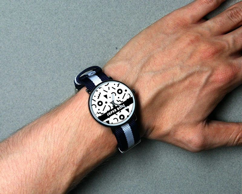 Montre Duo Noir Message 1 Montre Duo Noir Message