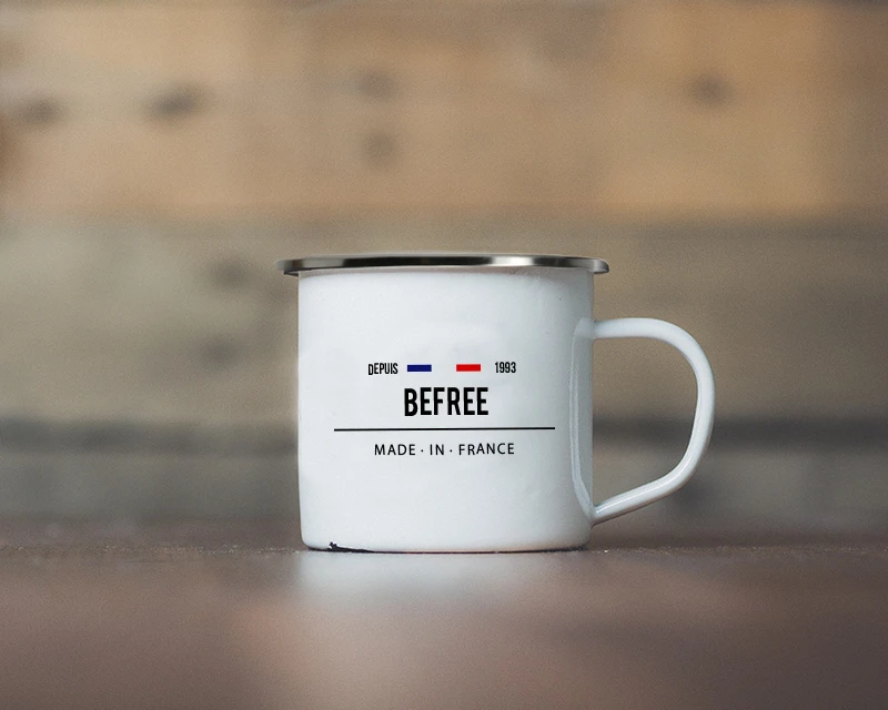 Tasse En émail Personnalisée - French Touch 3 Tasse En émail Personnalisée - French Touch – Image 3
