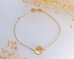 Bracelet Brossé Personnalisé - Argent Ou Plaqué Or -Cadeaux Boutique ddd93c24b0435ff2d3675b647ac09c97057c804e794f1b6d79106c4bf08736017