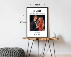 Affiche Personnalisée - Le Jour Où... -Cadeaux Boutique de8f829bd38cdc9ec248a9ab7f63903d8421c3d60f02b68c5c0989b9be8037396