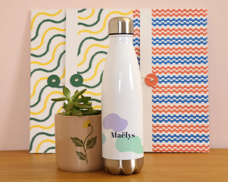 Gourde Isotherme En Inox Personnalisable - Tâches 4 Gourde Isotherme En Inox Personnalisable - Tâches – Image 4