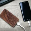 Batterie Externe En Bois Personnalisable Grand Format 4000 MAh - Prénom