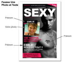Fausse Une De Magazine - Sexy Homme -Cadeaux Boutique e65326f81ba8f0a7bf7380e39340e736369e8d44750696088bb2fbff25af27598