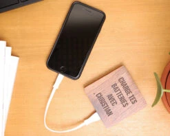 Batterie Externe En Bois Personnalisable 5000 MAh