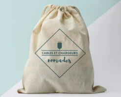 Petit Pochon Personnalisable - Rangement Câbles Et Chargeurs -Cadeaux Boutique e919debf257626f513dac87df2f7abc4680670e7ff5daf6c436dae44a7ee2480