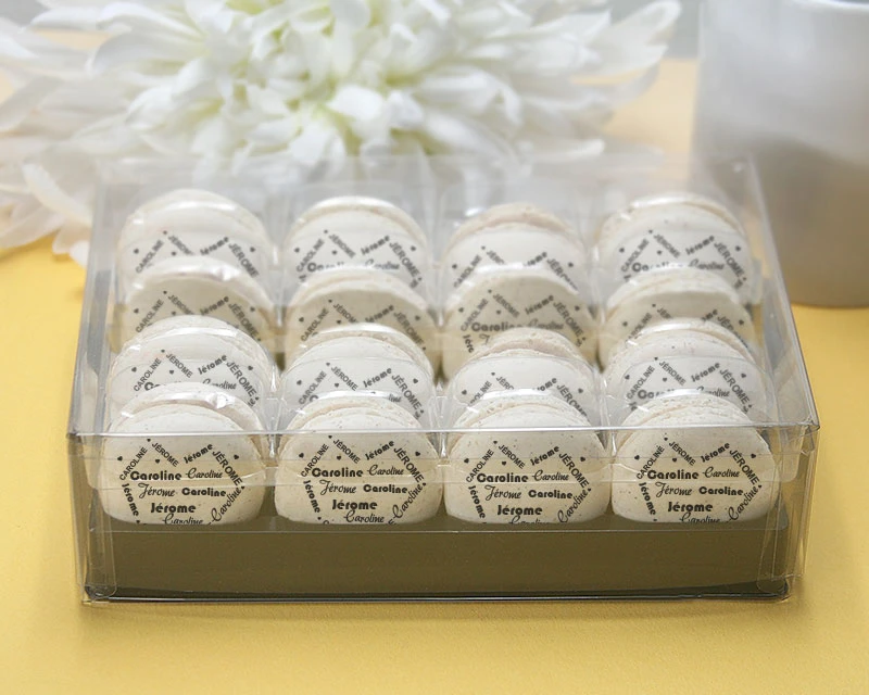 Macarons Coeur Prénoms Couple 4 Macarons Coeur Prénoms Couple – Image 4