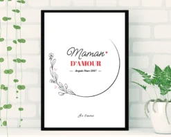 Affiche Personnalisée - Maman Depuis -Cadeaux Boutique ecc65f3f73ed2e8d69403e0a44cf432547aeda09b182543363aff0b8faf435859