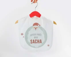 Bavoir Bébé Personnalisable - Mon Premier Noël