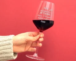 Verre à Vin Personnalisé - Aujourd'hui, Je T'aime Depuis... Jours