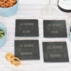 Sous-verres Personnalisés En Ardoise Naturelle
