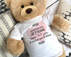 Ours En Peluche Géant Personnalisable - Aujourd'hui Je T'aime Depuis... Jours -Cadeaux Boutique f0283e50a40195e3f3f88d3f77244ca34e62753c3c019b0f0e2e26e1348c35250