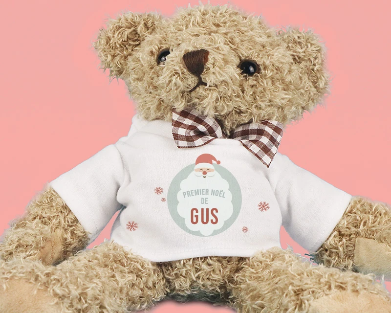 Ourson En Peluche à Personnaliser - Mon Premier Noël 1 Ourson En Peluche à Personnaliser - Mon Premier Noël