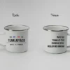 Tasse En émail Personnalisée - French Touch