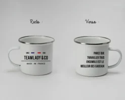 Tasse En émail Personnalisée - French Touch